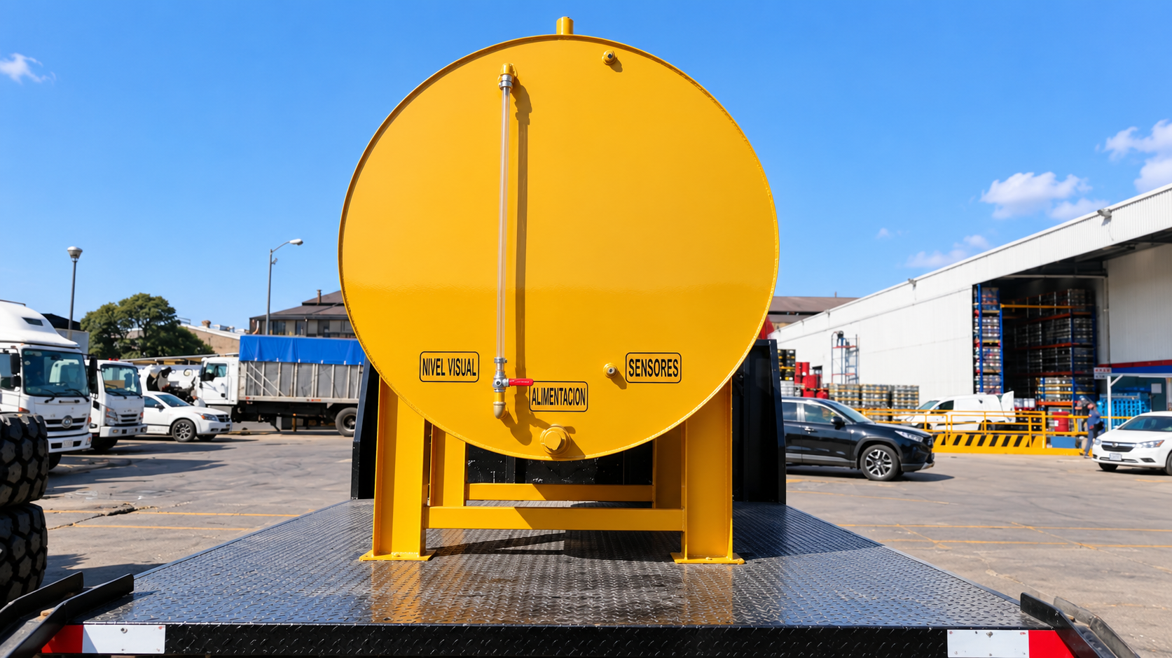 Tanque diesel modelo TD-1000 de 1000 litros