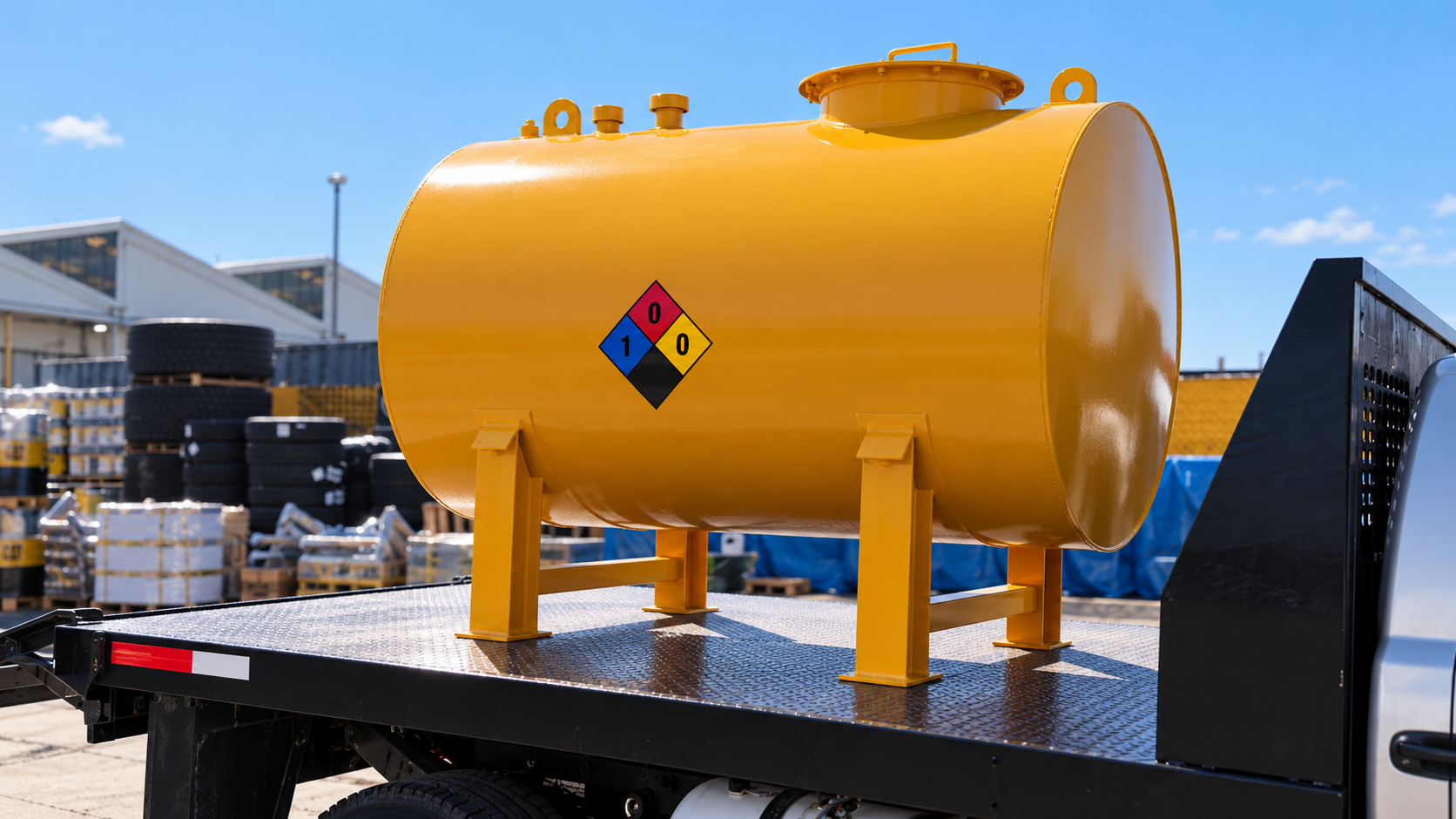 Tanque diesel de gran capacidad para planta de emergencia